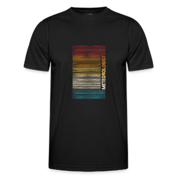 Météorologue Prévisions météorologiques - T-shirt sport Homme - noir - Devant - AI Model Male 178 dark (178cm)