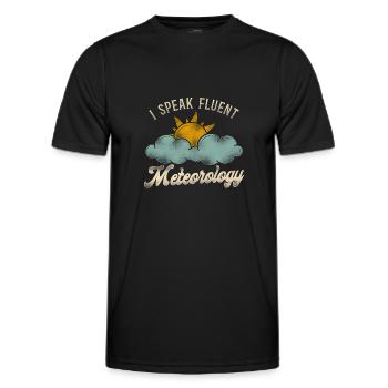 Meteorologist Weather Forecast - Men's Functional T-Shirt - black - Front - AI Model Male 178 dark (178cm)