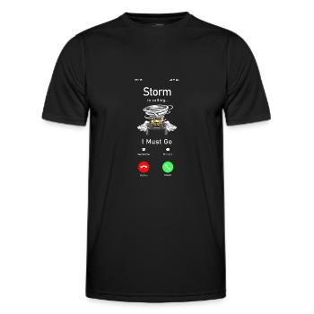 Storm Chaser Hurricane Meteorology - Männer Funktions-T-Shirt - Schwarz - Vorne - AI Model Male 178 dark (178cm)