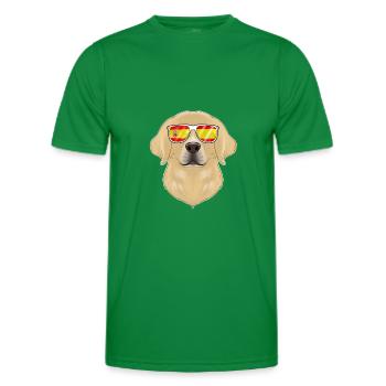 Labrador I Spain Sunglasses I Spanish Flag - Männer Funktions-T-Shirt - Kelly Green - Vorne - AI Model Male 178 dark (178cm)