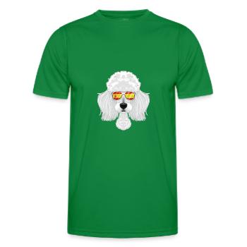 Poodle I Spain Sunglasses I Spanish Flag - Männer Funktions-T-Shirt - Kelly Green - Vorne - AI Model Male 178 dark (178cm)