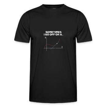 Mathematik - Männer Funktions-T-Shirt - Schwarz - Vorne - AI Model Male 178 dark (178cm)
