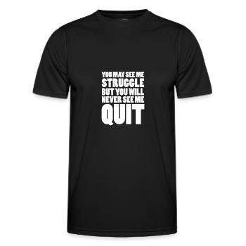 Motivation - T-shirt sport Homme - noir - Devant - AI Model Male 178 dark (178cm)