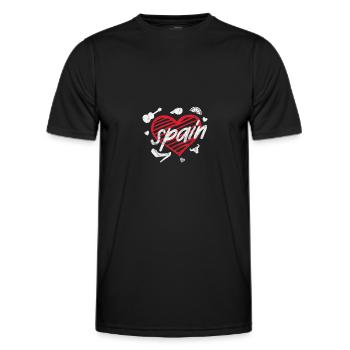 Spain Spanish Barcelona Spanish Holiday Gift - Men's Functional T-Shirt - black - Front - AI Model Male 178 dark (178cm)