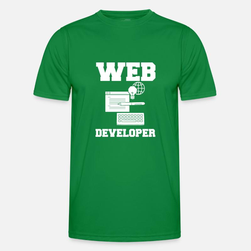 Web Entwicklung Webentwickler Entwickler Manager Männer Funktions-T-Shirt