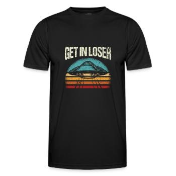 Get in Loser - Männer Funktions-T-Shirt - Schwarz - Vorne - AI Model Male 178 dark (178cm)