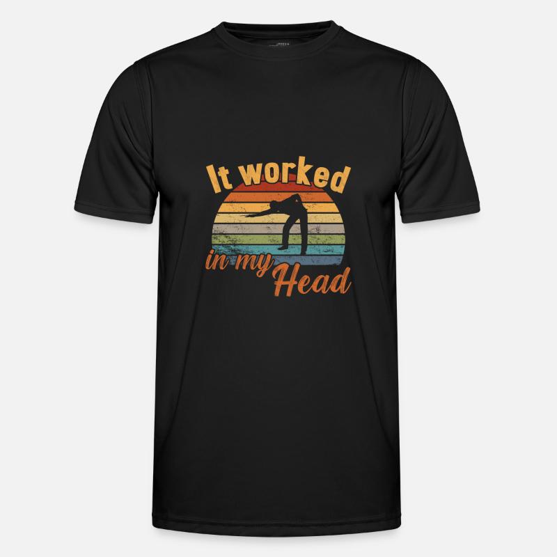 It worked in my Head / Billiard Snooker Männer Funktions-T-Shirt