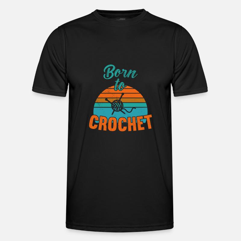 Né à Crochet / Häkeln T-shirt sport Homme