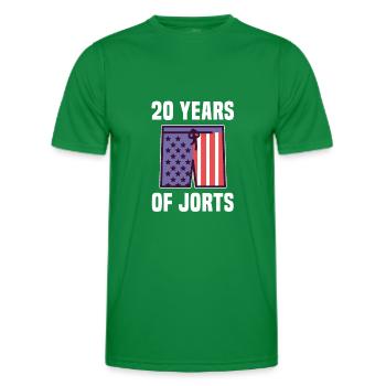 USA Flag Wrestling Wrestler 20 ans de Jorts - T-shirt sport Homme - vert - Devant - AI Model Male 178 dark (178cm)