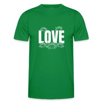 LIEBE Seeigel Meerestier Seeigel-Liebhaber LIEBE - Männer Funktions-T-Shirt - Kelly Green - Vorne - AI Model Male 178 dark (178cm)