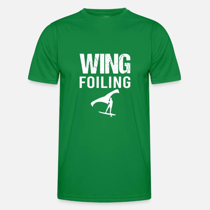 Wing Foiling Hydrofoil Surfer Männer Funktions-T-Shirt