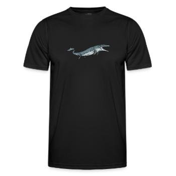 Mosasaurus I Meeresreptiel Kreidezeit Fossilien - Männer Funktions-T-Shirt - Schwarz - Vorne - AI Model Male 178 dark (178cm)
