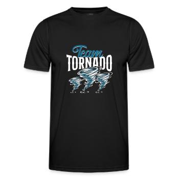 Storm Chaser Hurricane Meteorology - Männer Funktions-T-Shirt - Schwarz - Vorne - AI Model Male 178 dark (178cm)
