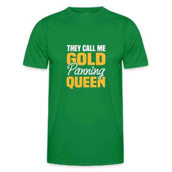 They Call Me Gold Panning Queen Schatzjägerin - Männer Funktions-T-Shirt - Kelly Green - Vorne - AI Model Male 178 dark (178cm)