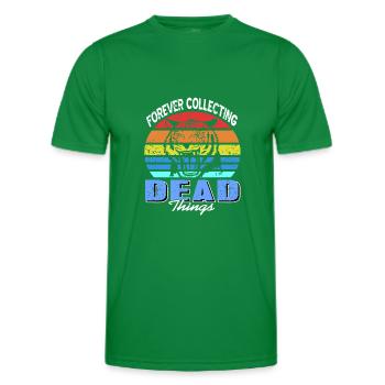 Collectionner les choses mortes pour toujours - Taxidermie - T-shirt sport Homme - vert - Devant - AI Model Male 178 dark (178cm)