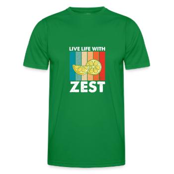 Lemonade Zitrone Limonade Limonaden Stand Design - Männer Funktions-T-Shirt - Kelly Green - Vorne - AI Model Male 178 dark (178cm)