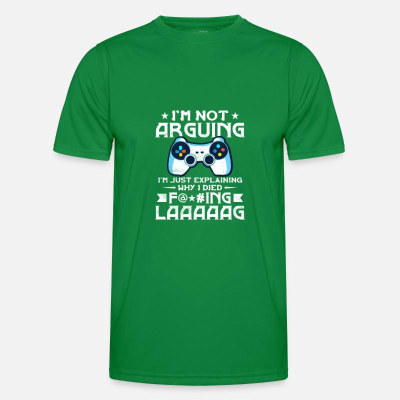 Not Arguing I'm Just Explaining Why I Died Lag Men's Functional T-Shirt