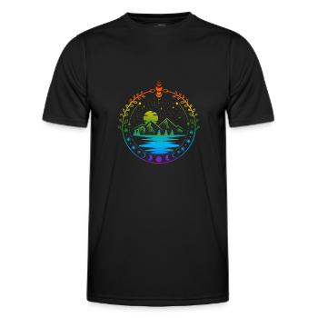 Acotar LGBT Pride - Männer Funktions-T-Shirt - Schwarz - Vorne - AI Model Male 178 dark (178cm)