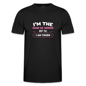 Trauzeugin Hochzeit Brautjungfer Geschenk - Männer Funktions-T-Shirt - Schwarz - Vorne - AI Model Male 178 dark (178cm)