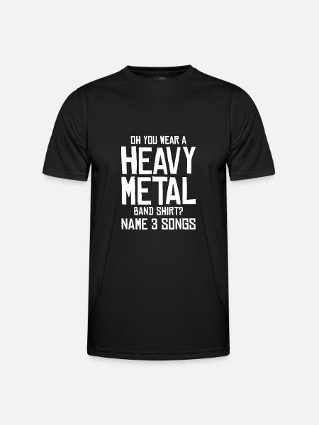 Funny Heavy Metal Band - Men's Functional T-Shirt - black