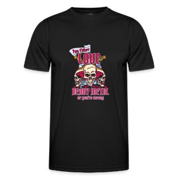 Heavy Metal Music - Men's Functional T-Shirt - black - Front - AI Model Male 178 dark (178cm)