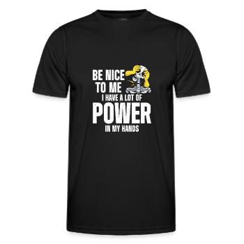 Massage Therapist - Men's Functional T-Shirt - black - Front - AI Model Male 178 dark (178cm)