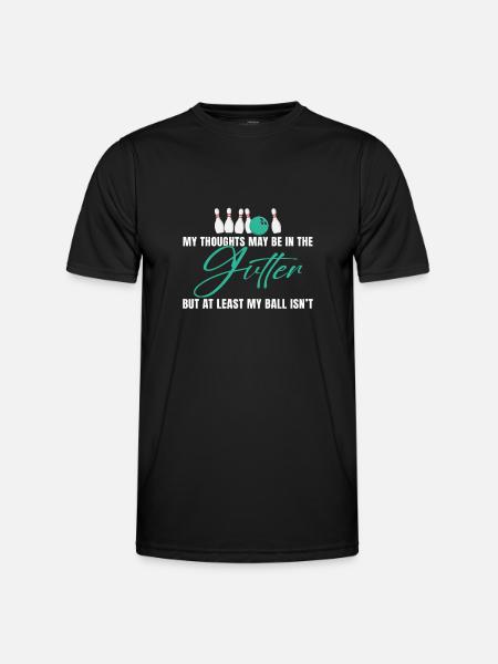 Bowling Bowls Gift - Men's Functional T-Shirt - black