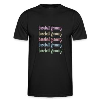 Grammy Granny De Joueurs De Baseball Baseball Grammy - T-shirt sport Homme - noir - Devant - AI Model Male 178 dark (178cm)