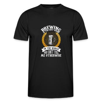 Brasserie Beer Cadeau - T-shirt sport Homme - noir - Devant - AI Model Male 178 dark (178cm)