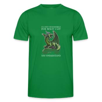 Dragon Dragon Créature Mythique Cadeau - T-shirt sport Homme - vert - Devant - AI Model Male 178 dark (178cm)