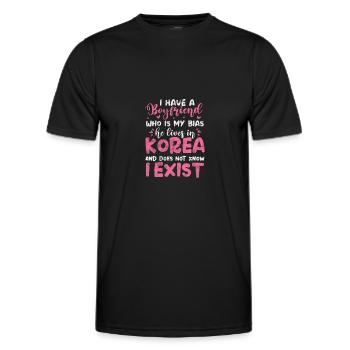 K-Pop Musique Coréenne Pop Corée Kpop Cadeau - T-shirt sport Homme - noir - Devant - AI Model Male 178 dark (178cm)
