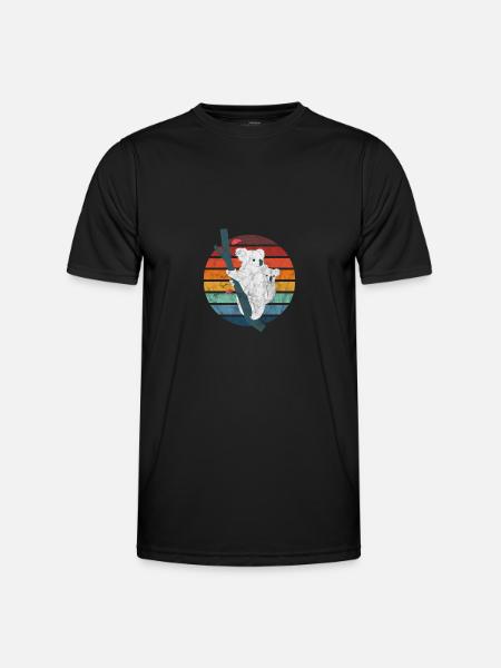 Koala - Männer Funktions-T-Shirt - Schwarz