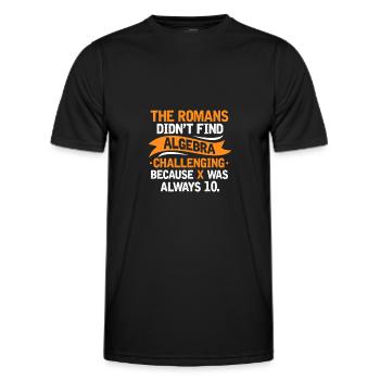 Mathématiques - T-shirt sport Homme - noir - Devant - AI Model Male 178 dark (178cm)