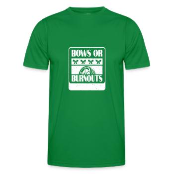 Burnouts Or Bows Gender Reveal Party - T-shirt sport Homme - vert - Devant - AI Model Male 178 dark (178cm)