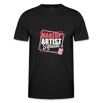 Makeup Artist Squad - Men's Functional T-Shirt - black - Front - AI Model Male 178 dark (178cm)
