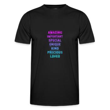 Motivation - T-shirt sport Homme - noir - Devant - AI Model Male 178 dark (178cm)