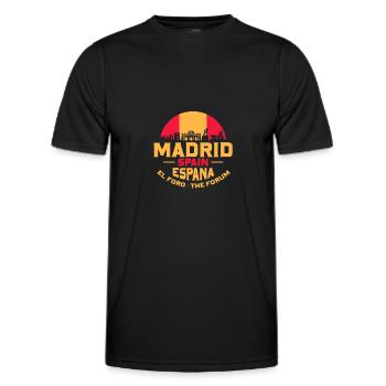 Madrid - T-shirt sport Homme - noir - Devant - AI Model Male 178 dark (178cm)