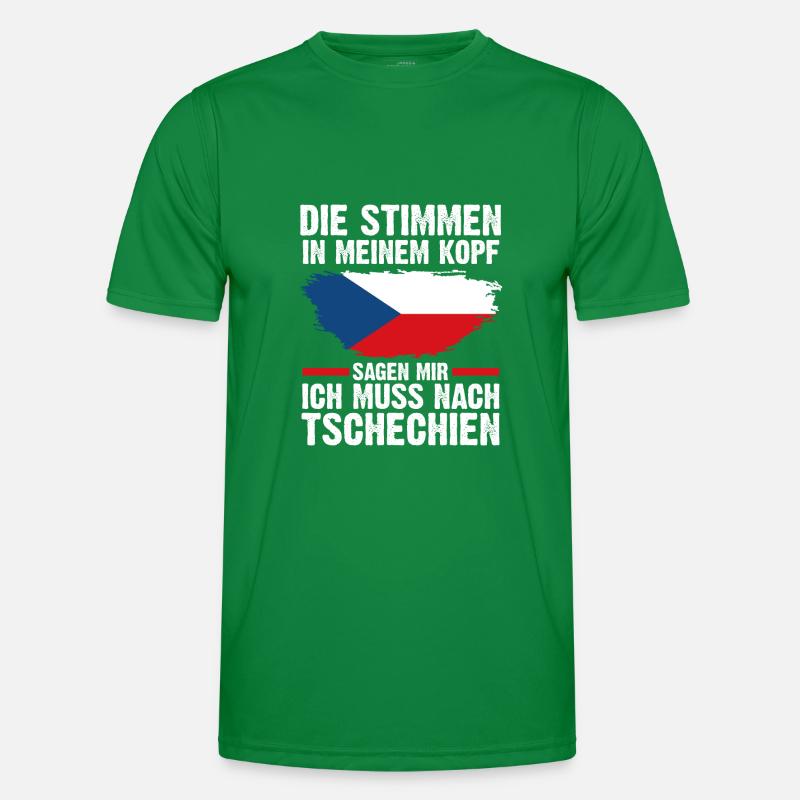 Tschechien Tscheche Tschechisches Männer Funktions-T-Shirt
