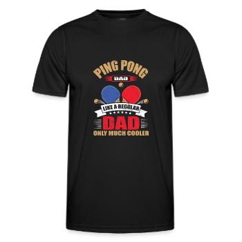 Cool Ping Pong Papa Joueur de Ping Pong Père - T-shirt sport Homme - noir - Devant - AI Model Male 178 dark (178cm)
