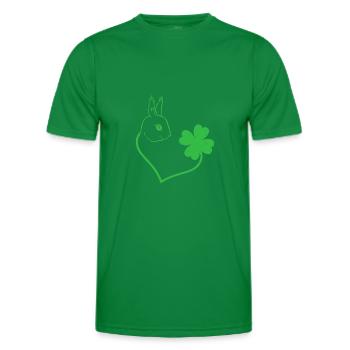Écureuil Cloverleaf Coeur Cloverleaf - T-shirt sport Homme - vert - Devant - AI Model Male 178 dark (178cm)
