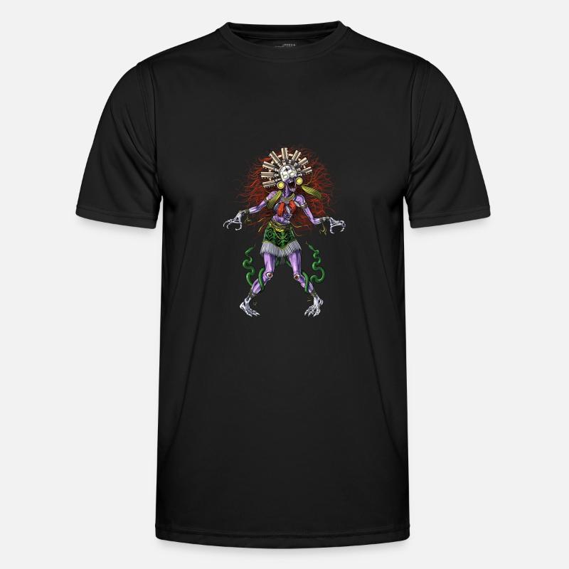 Aztec Mythology Deity Tzitzimitl - Men's Functional T-Shirt - black