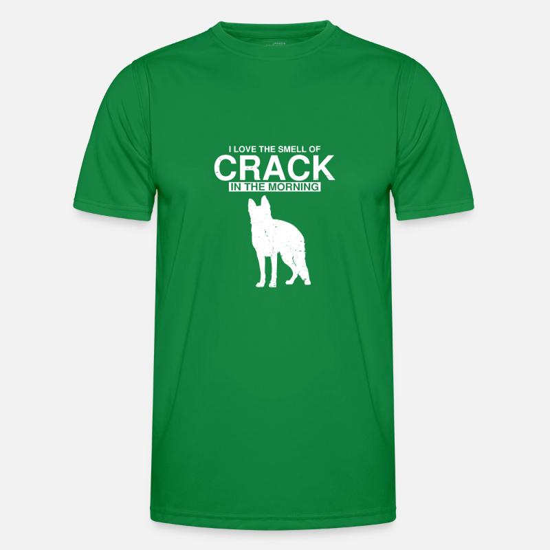 Design Deutscher Schäferhund Polizei Design Männer Funktions-T-Shirt