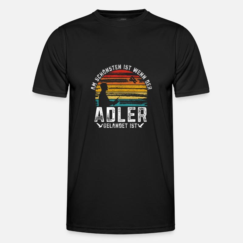 Modellfugzeug Testpilot Modellflug Pilot Geschenk - Männer Funktions-T-Shirt - Schwarz
