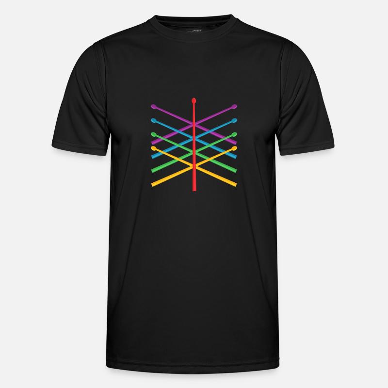 Drums Drummer Gift - Men's Functional T-Shirt - black