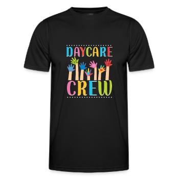 Childcare Daycare Provider Teacher - Men's Functional T-Shirt - black - Front - AI Model Male 178 dark (178cm)