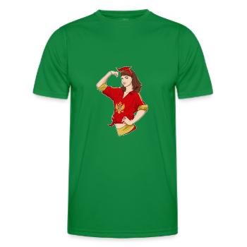 Montenegrin Girl Unbreakable I Heritage - Men's Functional T-Shirt - kelly green - Front - AI Model Male 178 dark (178cm)