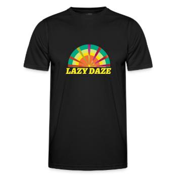 Beach 2022 Daze Lazy Tropical Hello Summer - Men's Functional T-Shirt - black - Front - AI Model Male 178 dark (178cm)