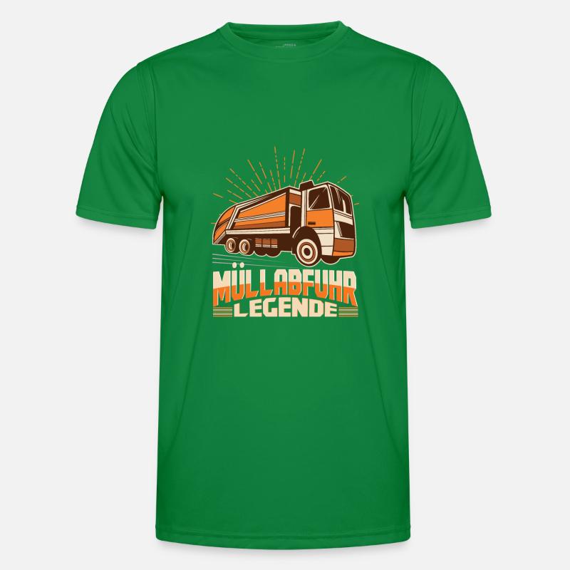 Müllabfuhr Legende Müllmann Männer Funktions-T-Shirt
