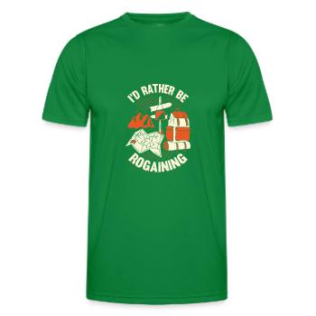 Orienteering Sport Rogaining Rogaine Gift - Men's Functional T-Shirt - kelly green - Front - AI Model Male 178 dark (178cm)