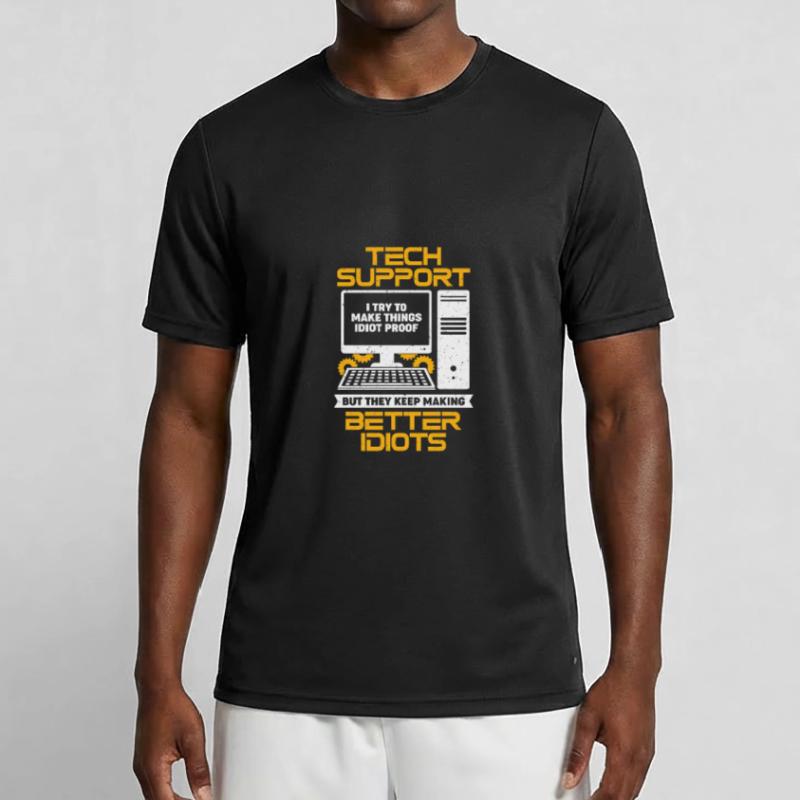 Computer PC Profession IT Support Staff Gift Men's Functional T-Shirt